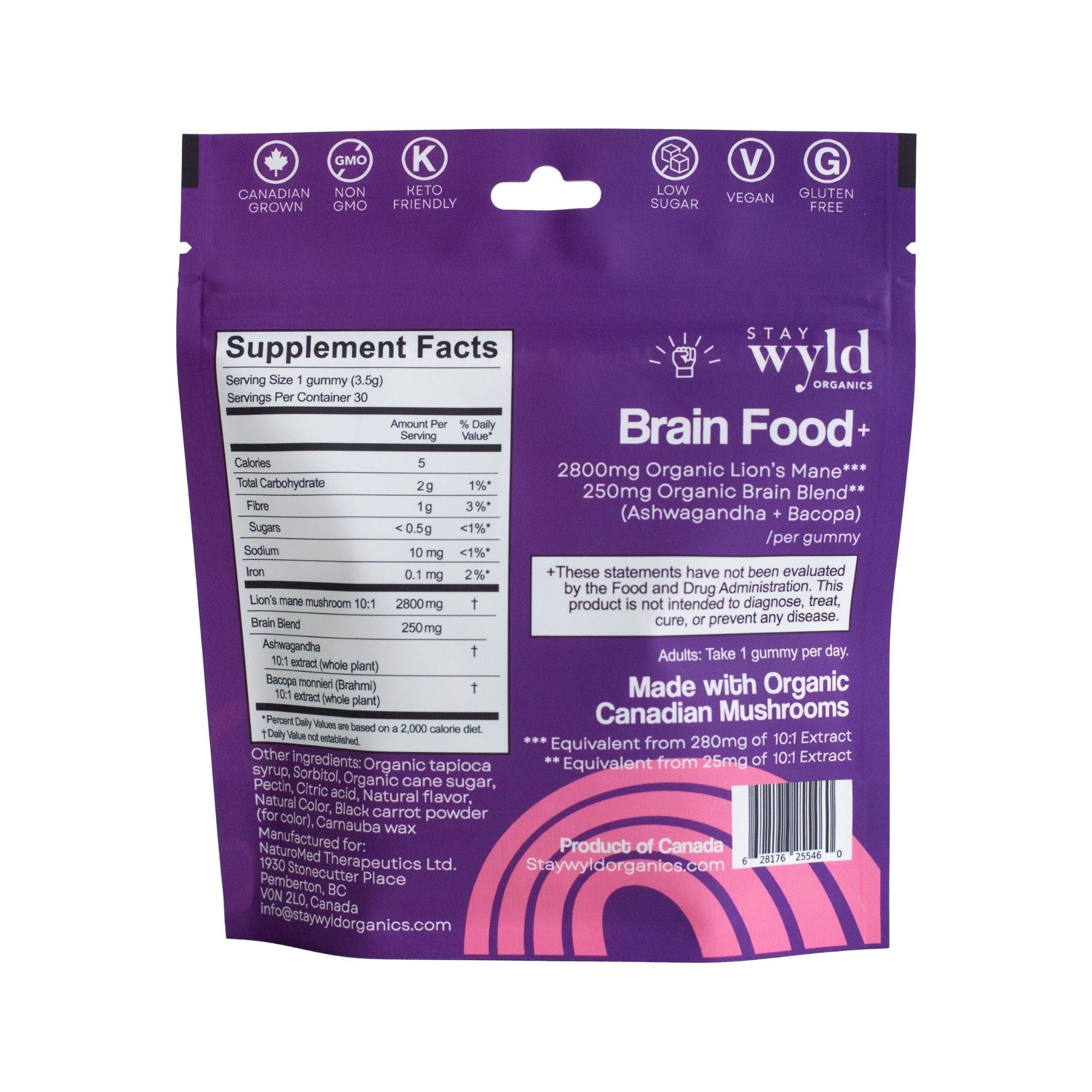 Brain Food Mushroom Gummies