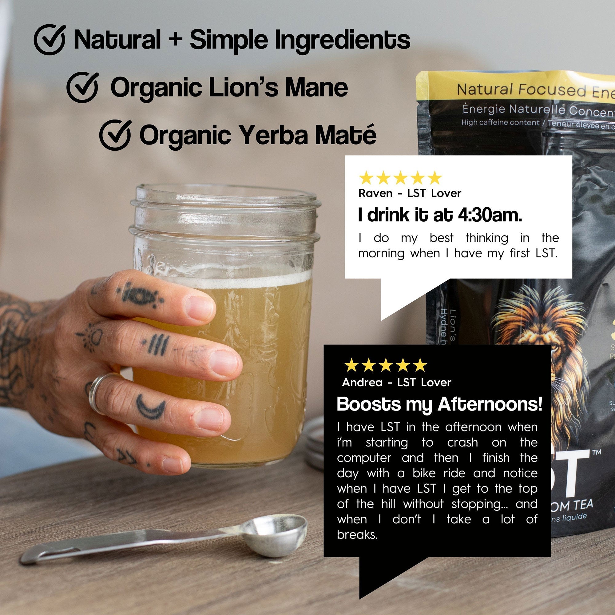 Lion’s Mane X Yerba Maté Ice Tea - LST