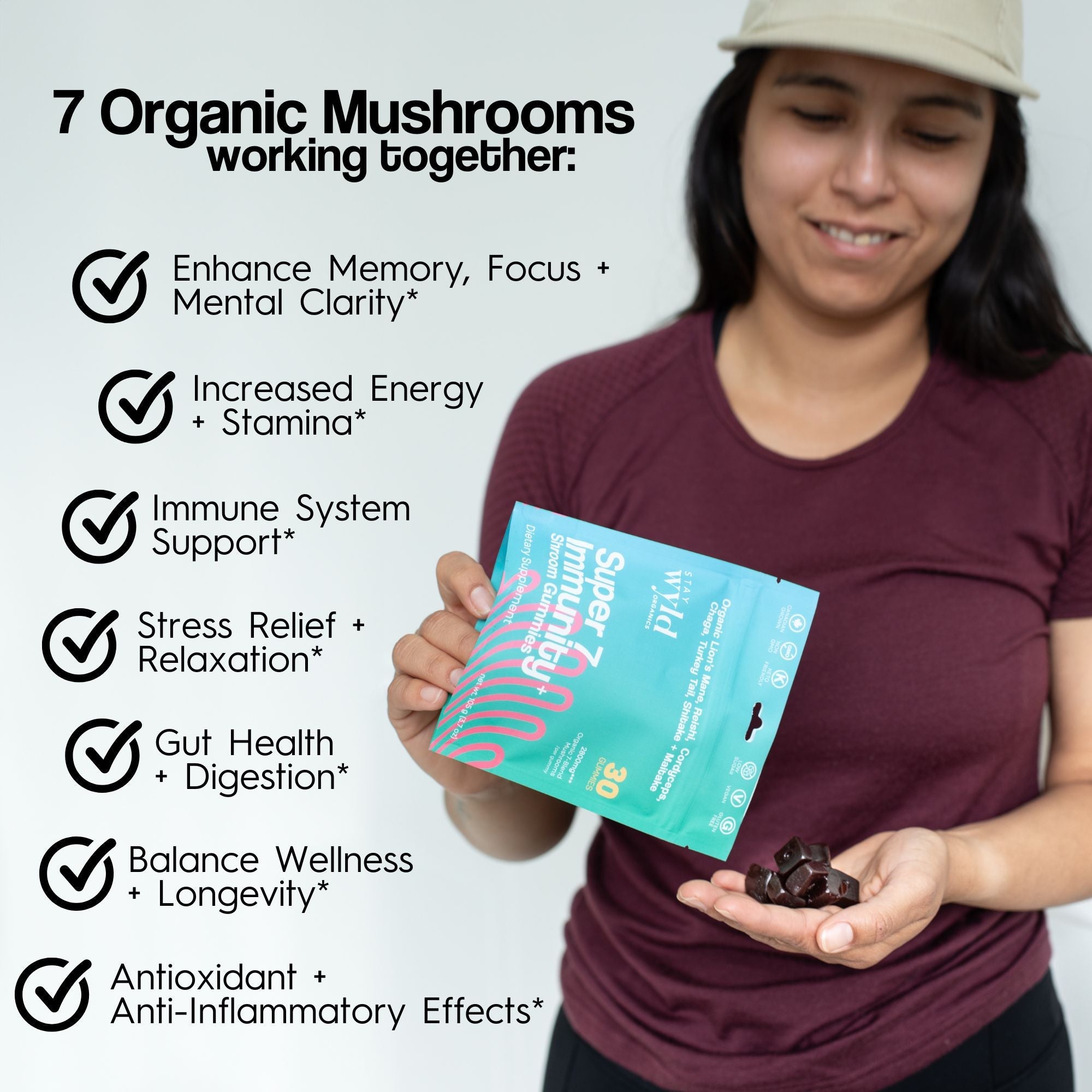 Super 7 Immunity Mushroom Gummies